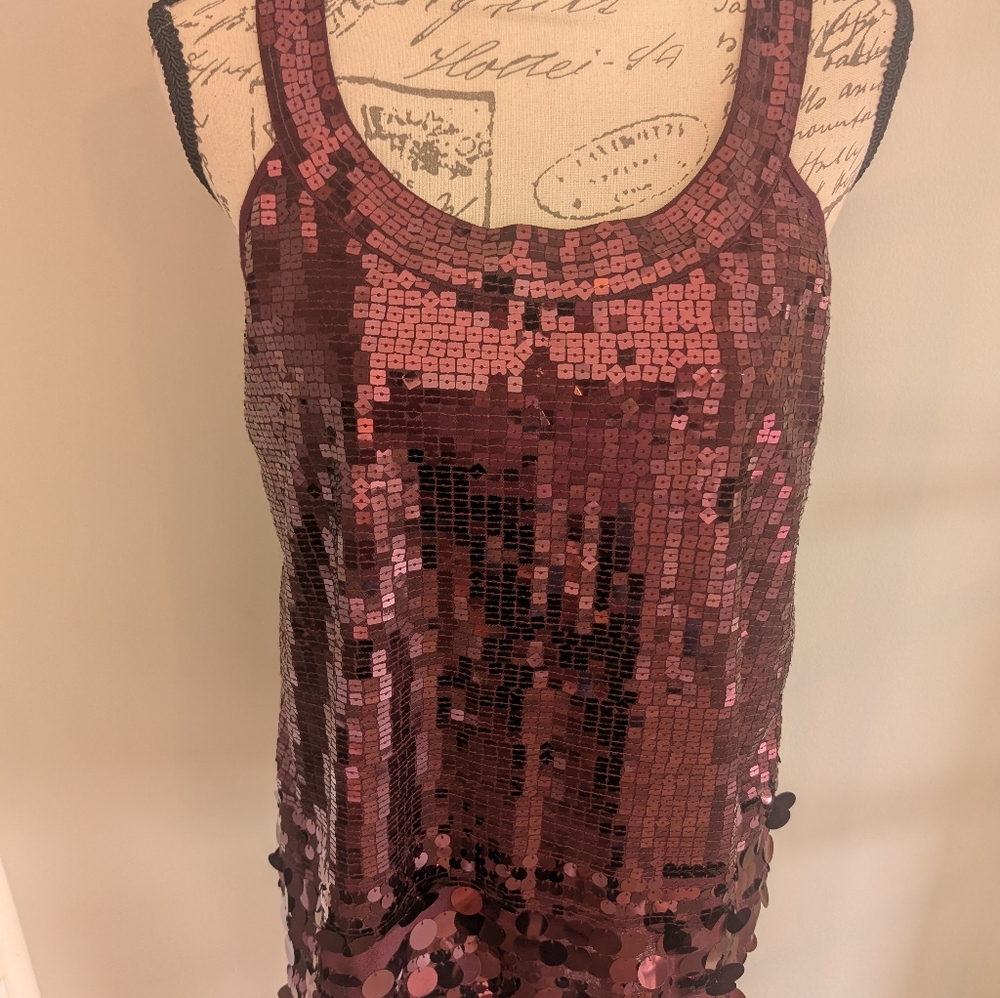 APT.9 Burgundy Tank Top Size Large